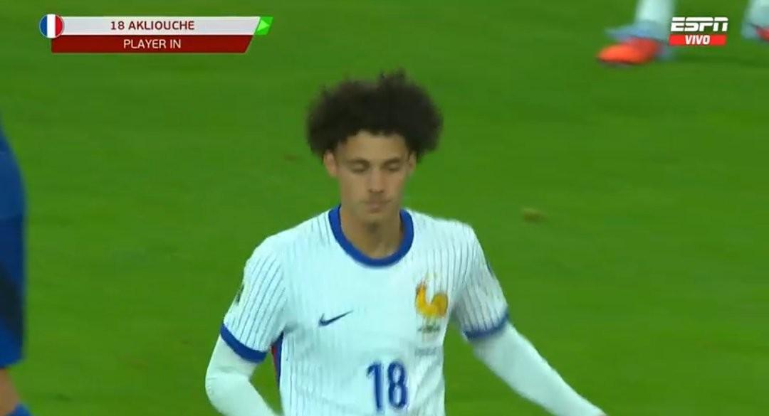 阿克利乌什完成法国国家队首秀，达成职业生涯百场里程碑